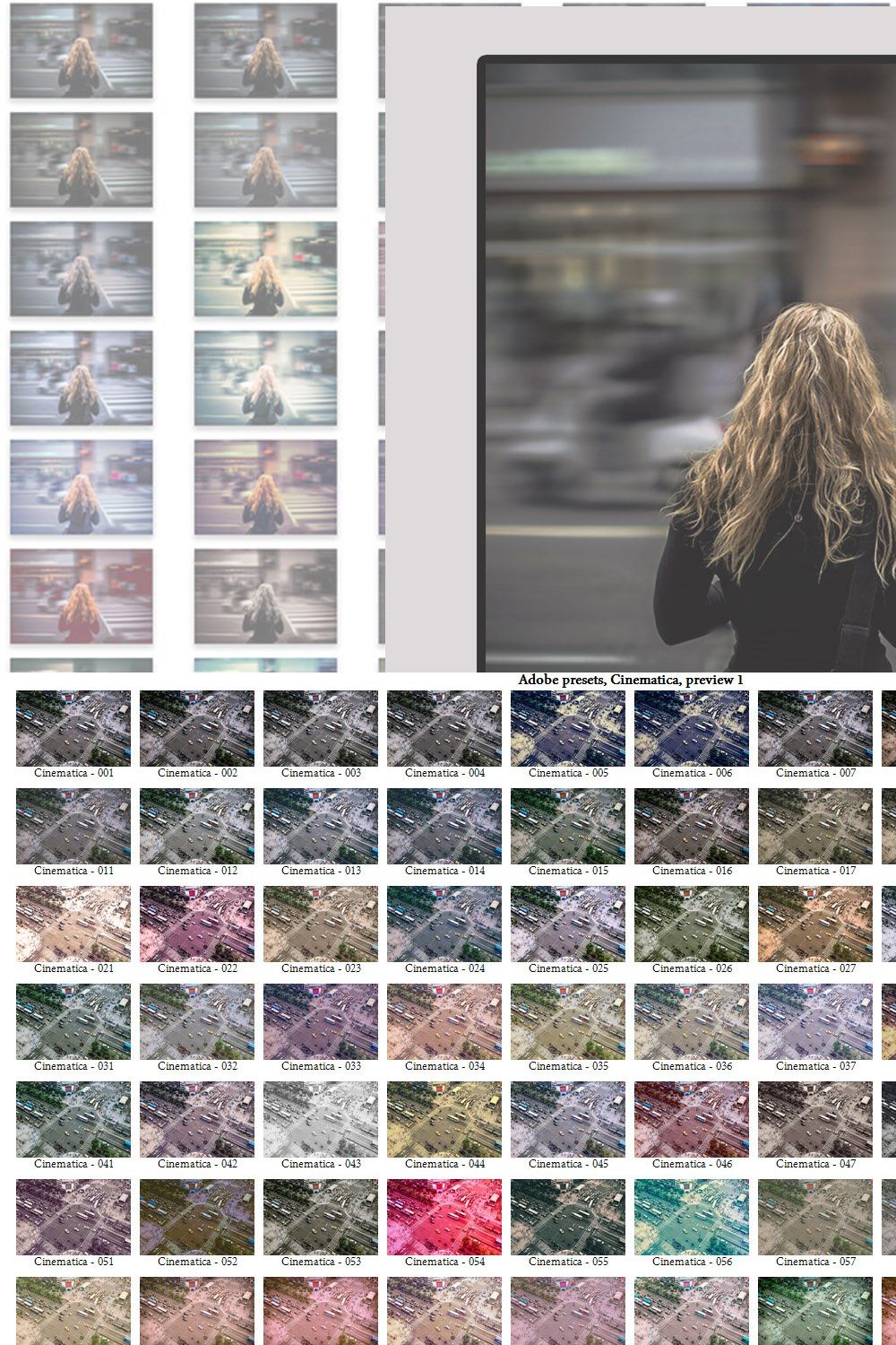 Cinematica Adobe presets pinterest preview image.