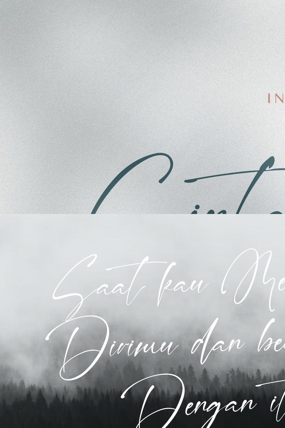 Cinta Sehatti - Calligraphy Font pinterest preview image.