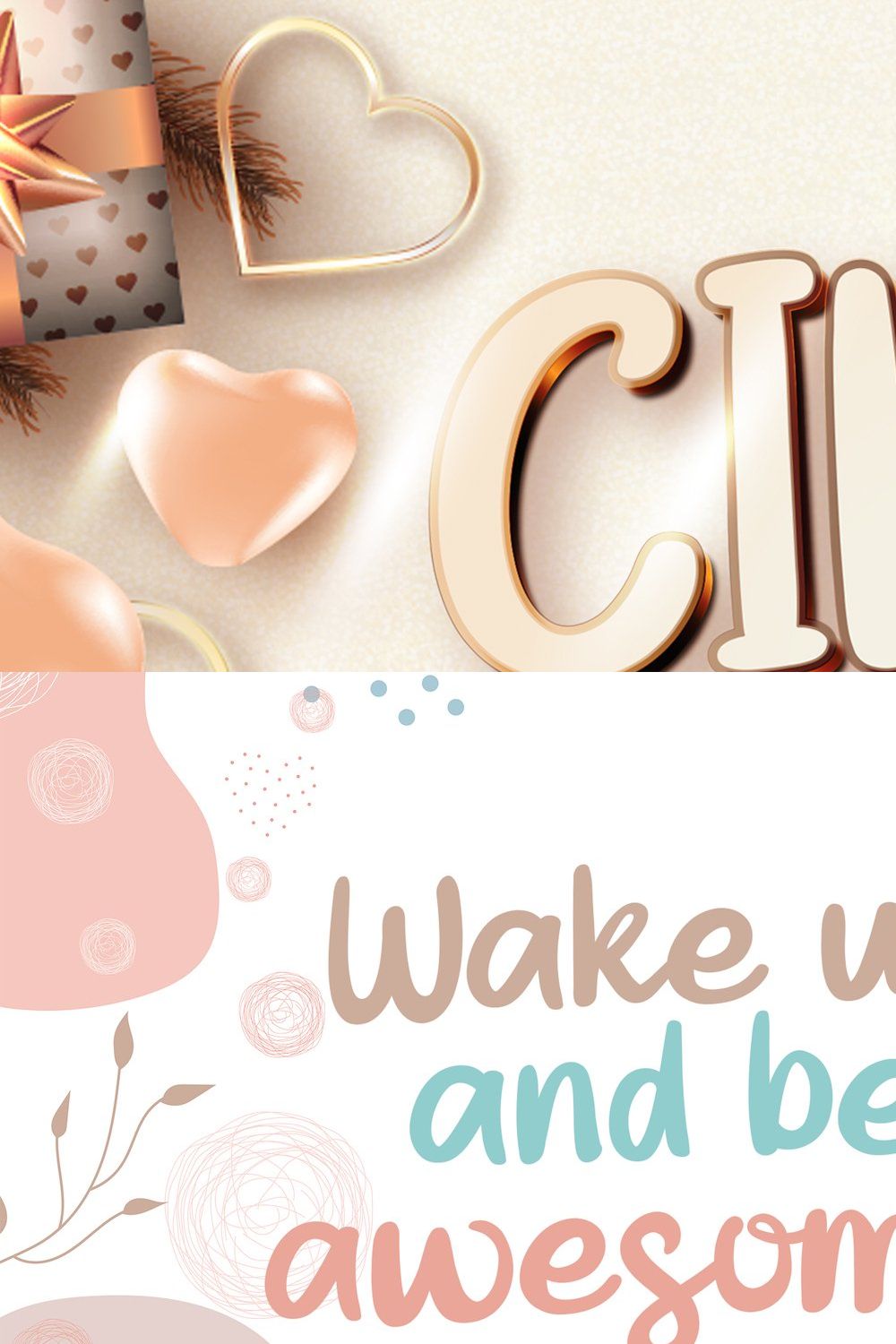 Cinta Suci - Fancy Display Font pinterest preview image.