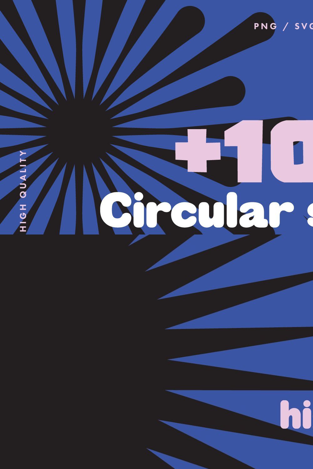 Circular shapes graphic monoline pinterest preview image.