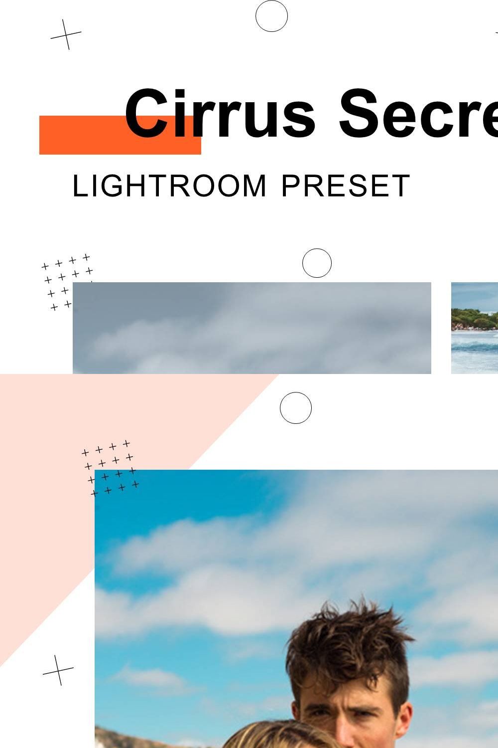 Cirrus Secrecy - Lightroom Presets pinterest preview image.