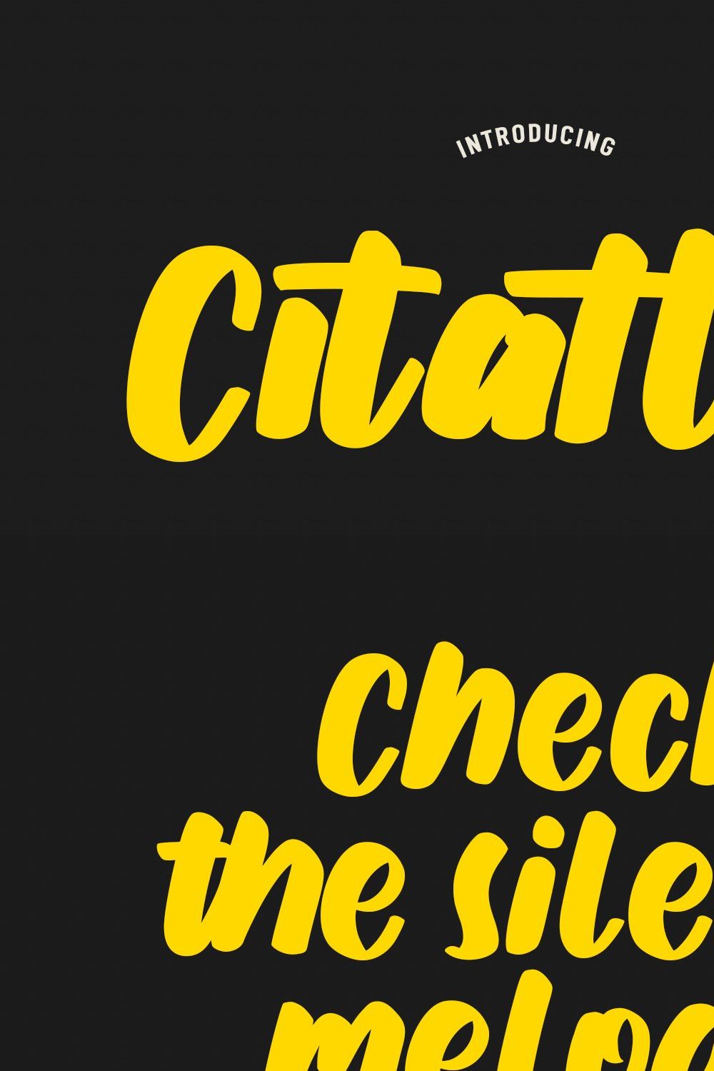 Citatlys Handwritten Script Font pinterest preview image.