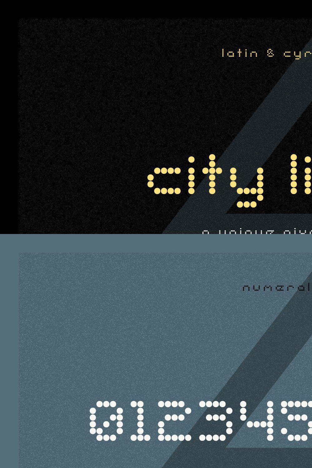 City Light Font pinterest preview image.