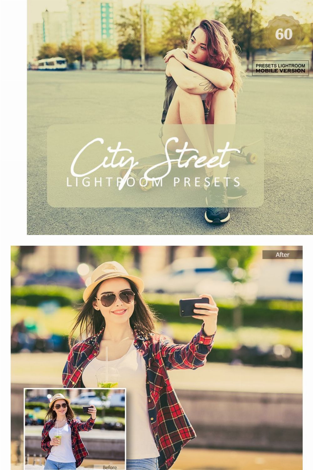 City Street Lightroom Mobile Presets pinterest preview image.