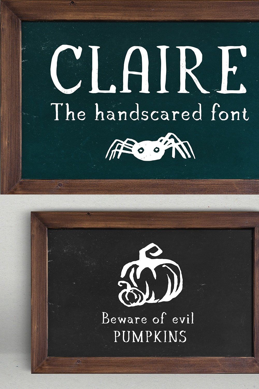 Claire - Serif font & illustrations pinterest preview image.