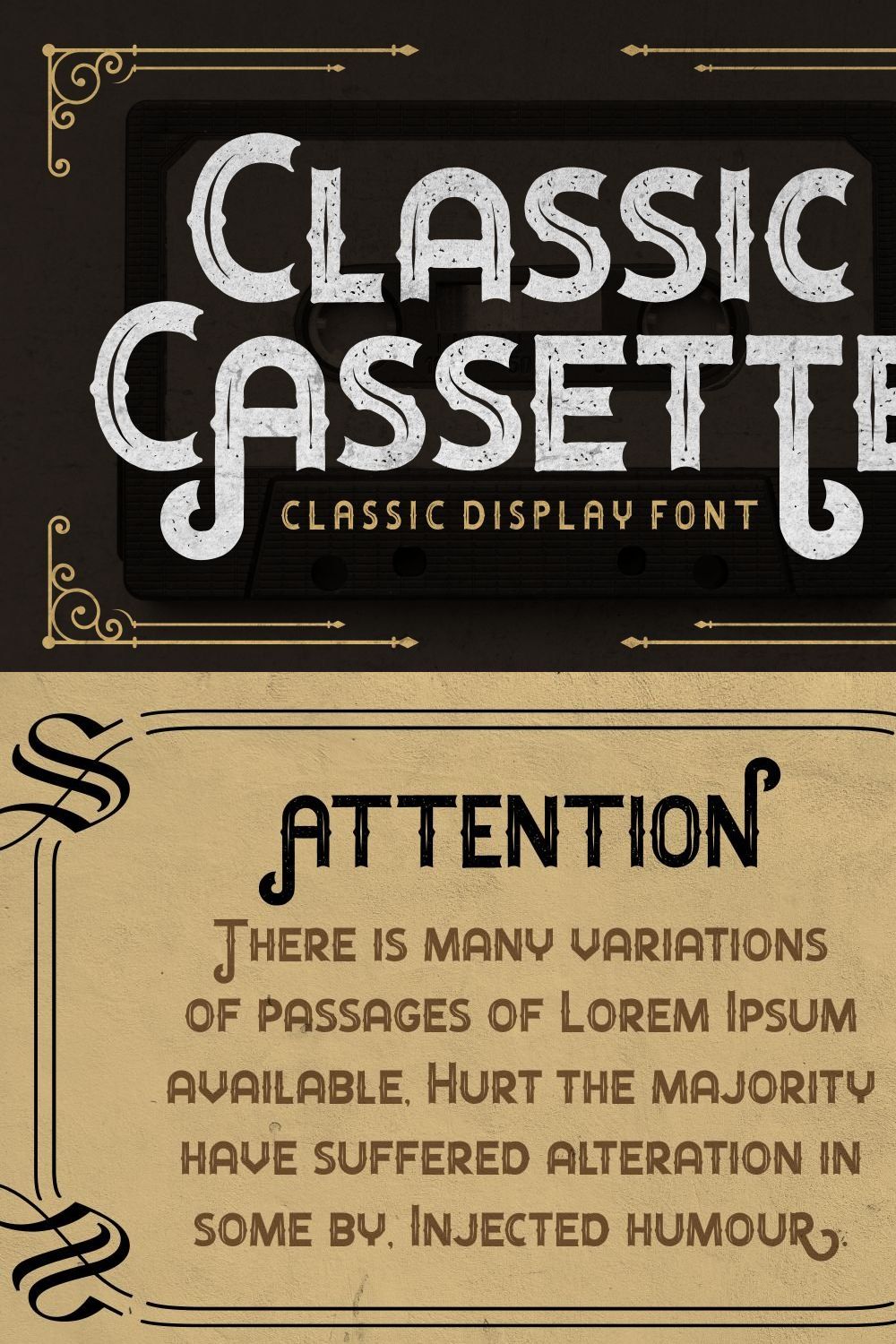 Classic Cassette - Classic Display pinterest preview image.