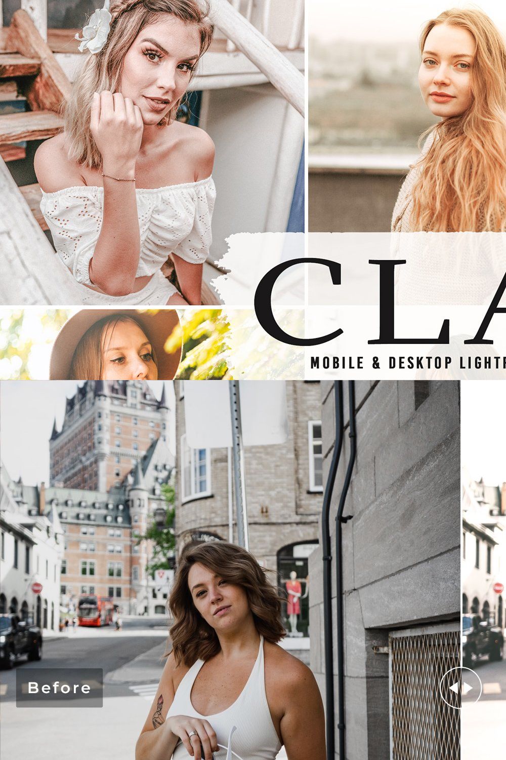 Clay Pro Lightroom Presets pinterest preview image.