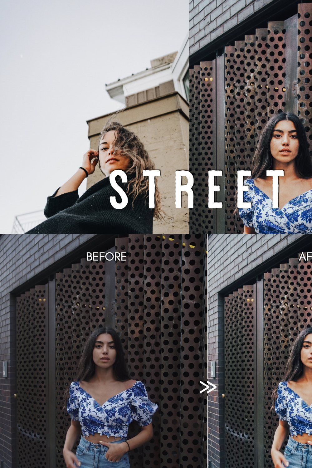 Clean STREET STYLE Lightroom Presets pinterest preview image.
