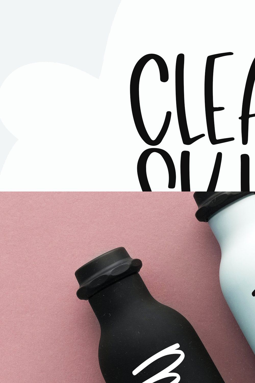 Clear Skies | Fun Handwritten Font pinterest preview image.