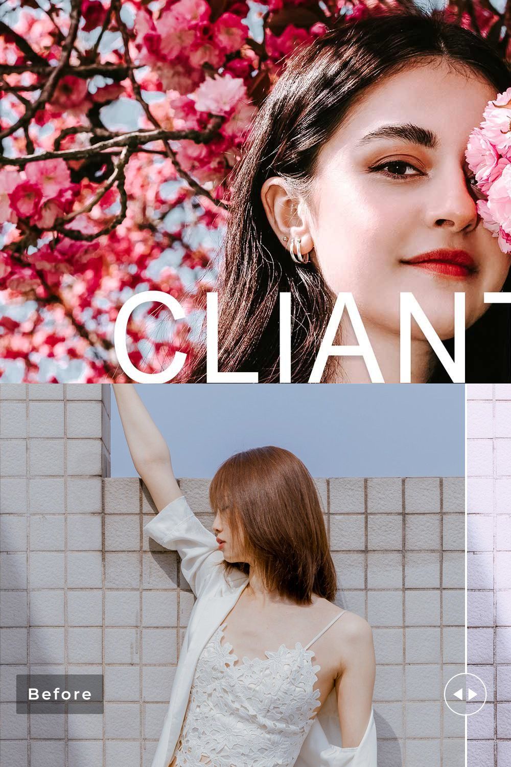 Clianthus Pro Lightroom Presets pinterest preview image.