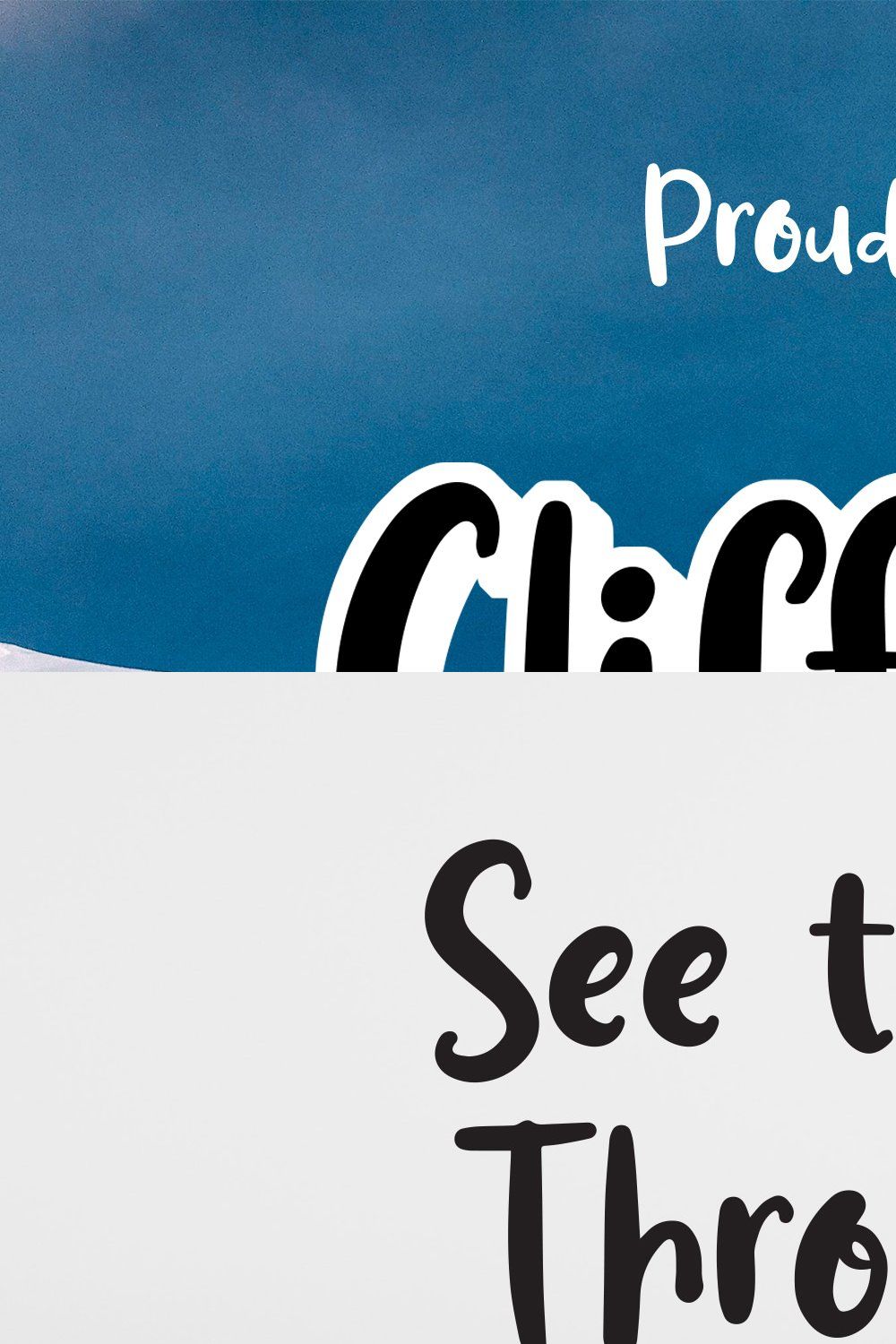 Cliffhanger - Cute Quirky Font pinterest preview image.