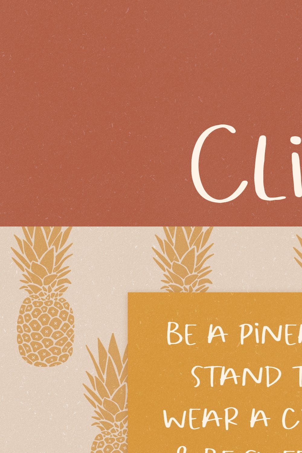 Clio // A Sweet Handwritten Font pinterest preview image.