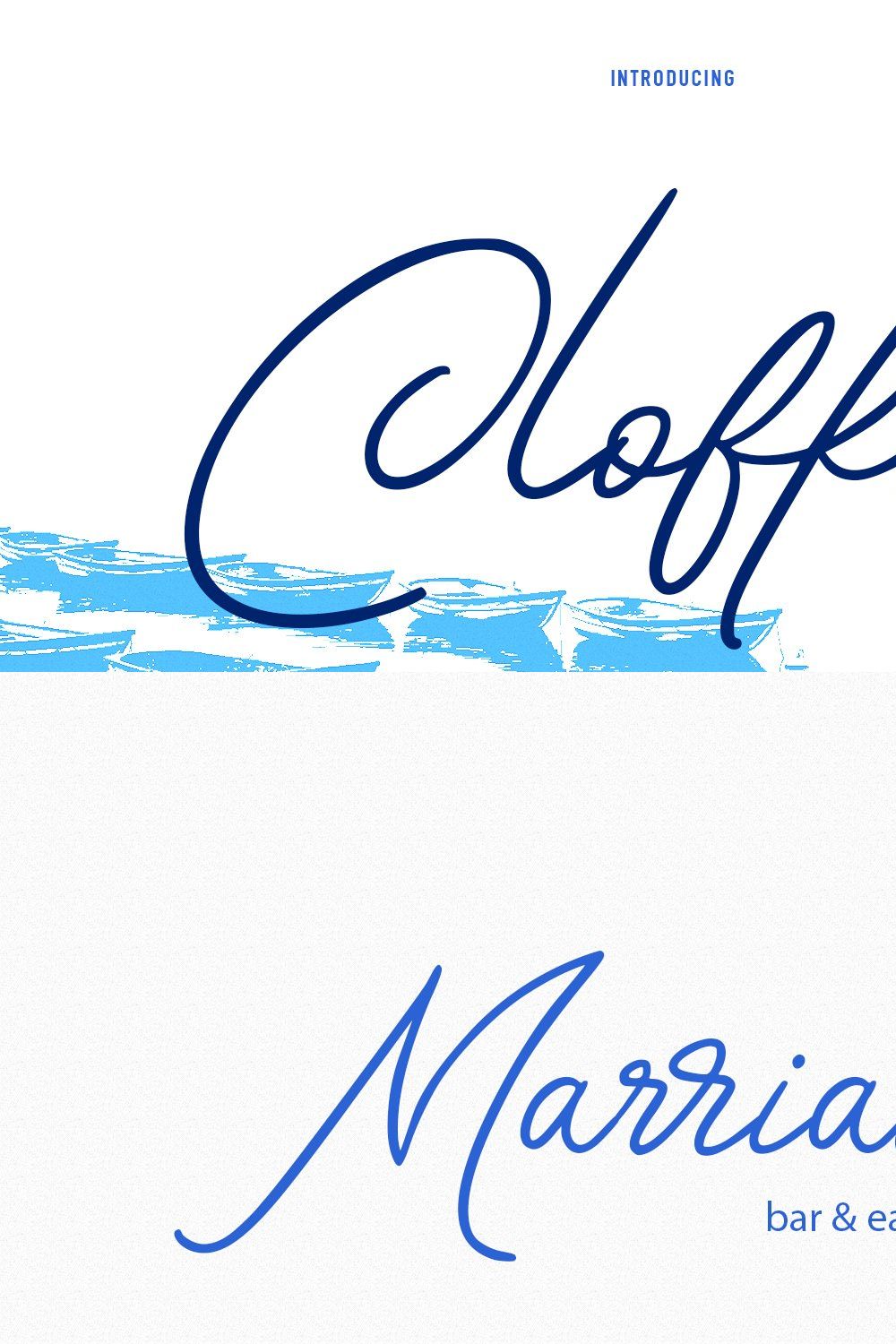 Cloffisy Signature Script Font pinterest preview image.