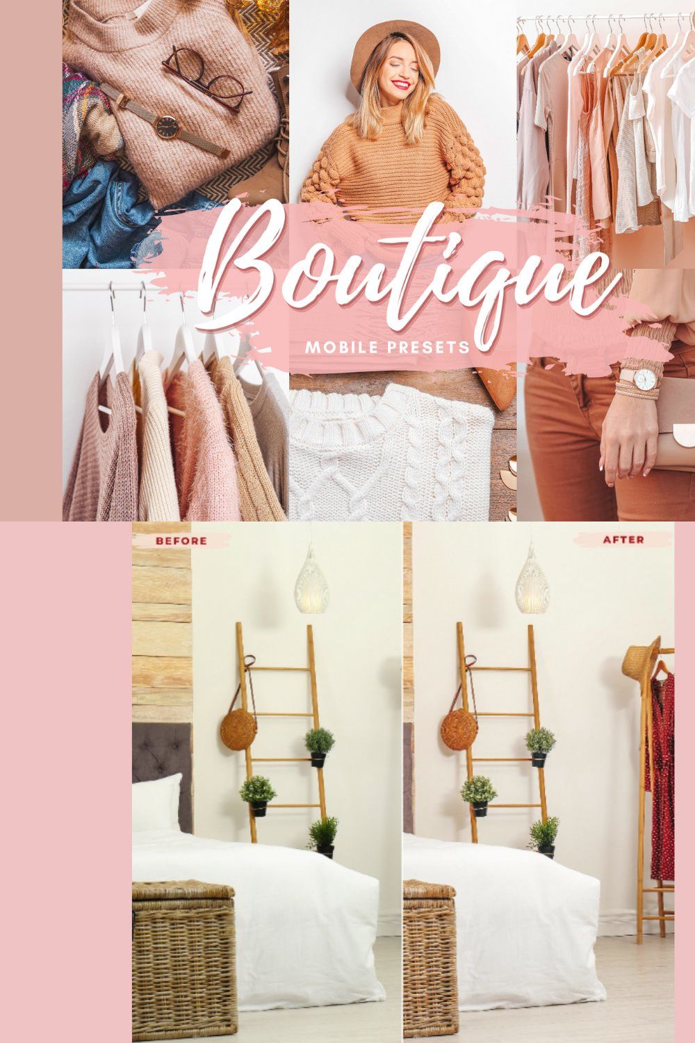 CLOTHES Mobile Lightroom Presets pinterest preview image.