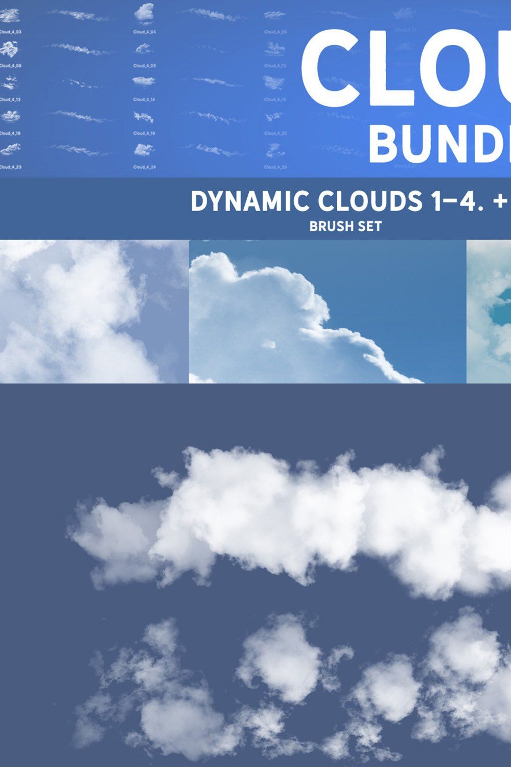 Cloud Bundle pinterest preview image.