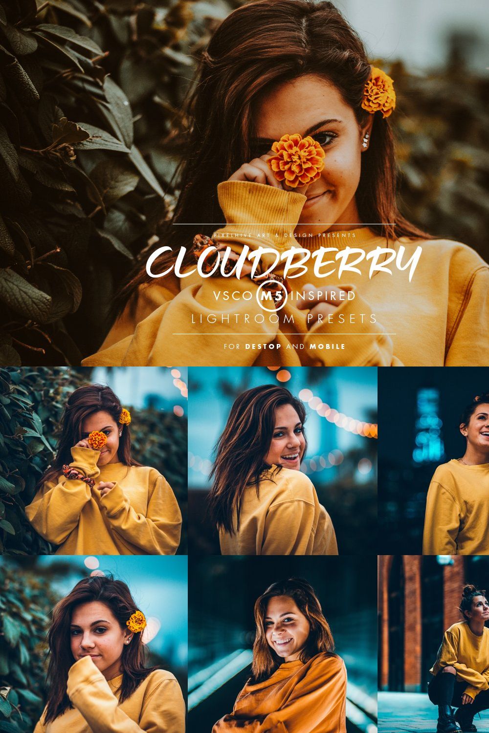 Cloudberry Lightroom Preset pinterest preview image.