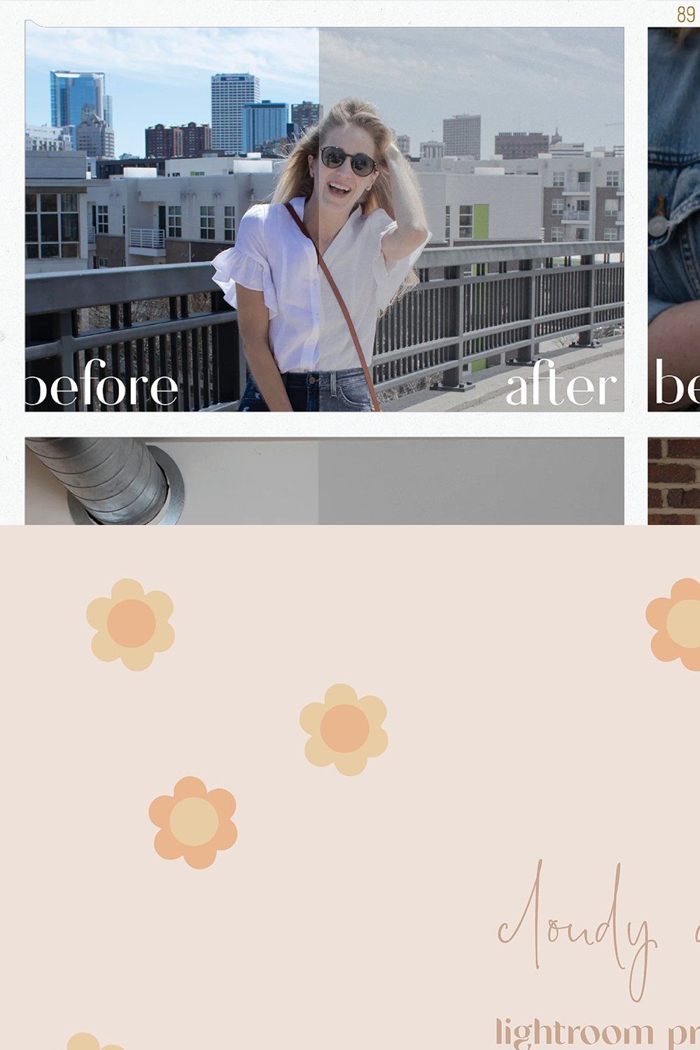 cloudy day lightroom preset pinterest preview image.