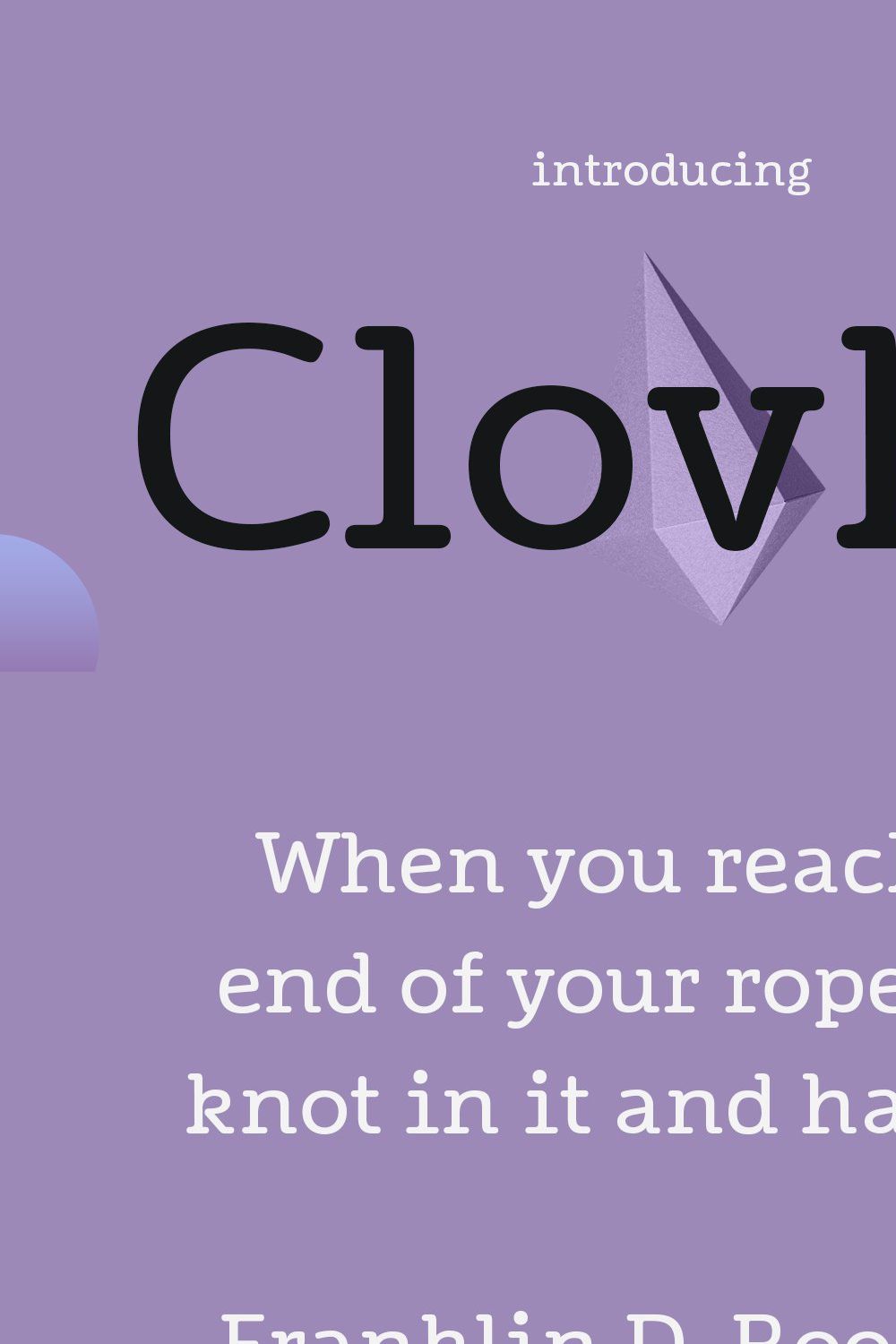 Clovka Serif Display Font pinterest preview image.