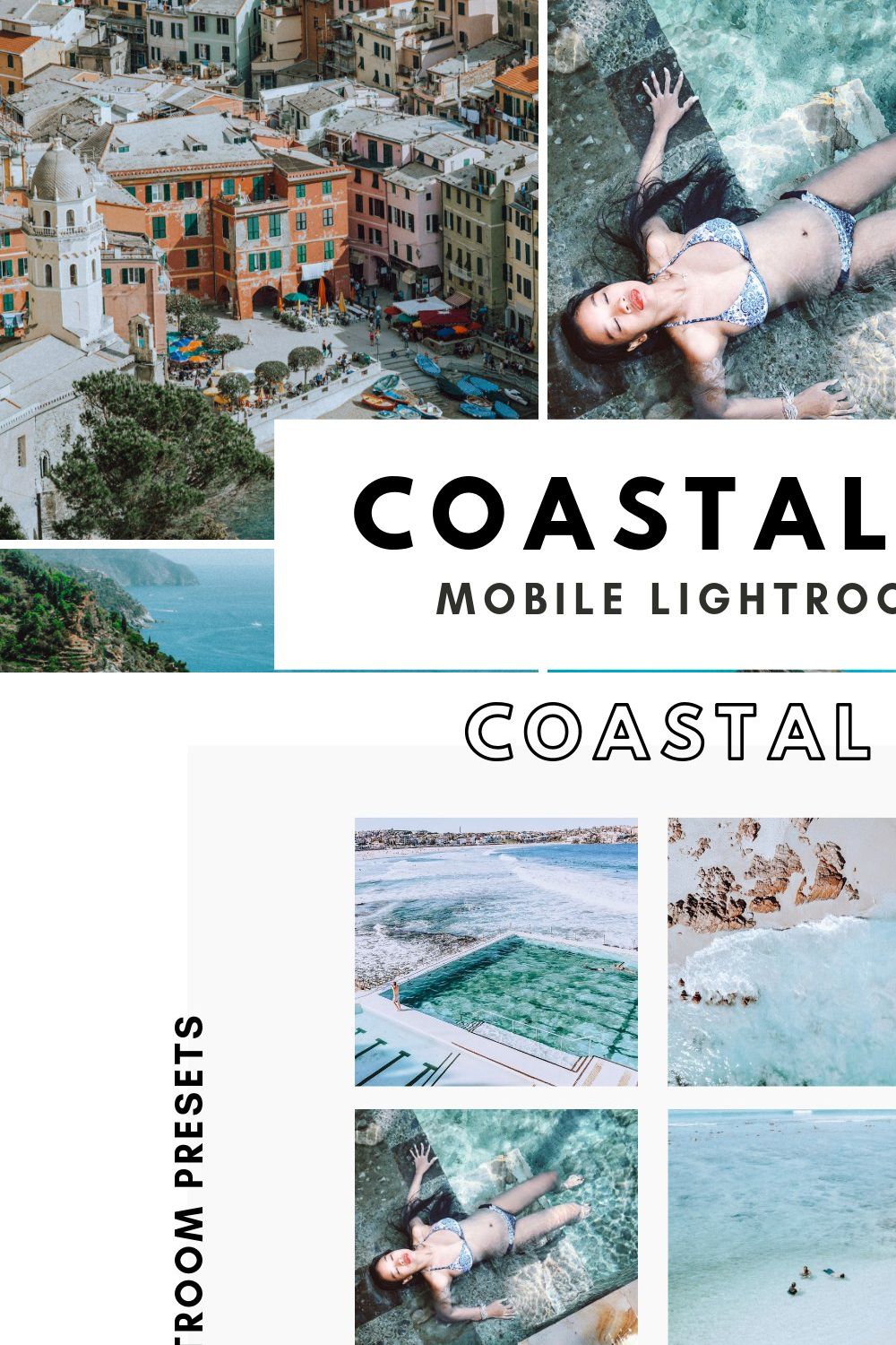 Coastal Mobile Lightroom Presets pinterest preview image.