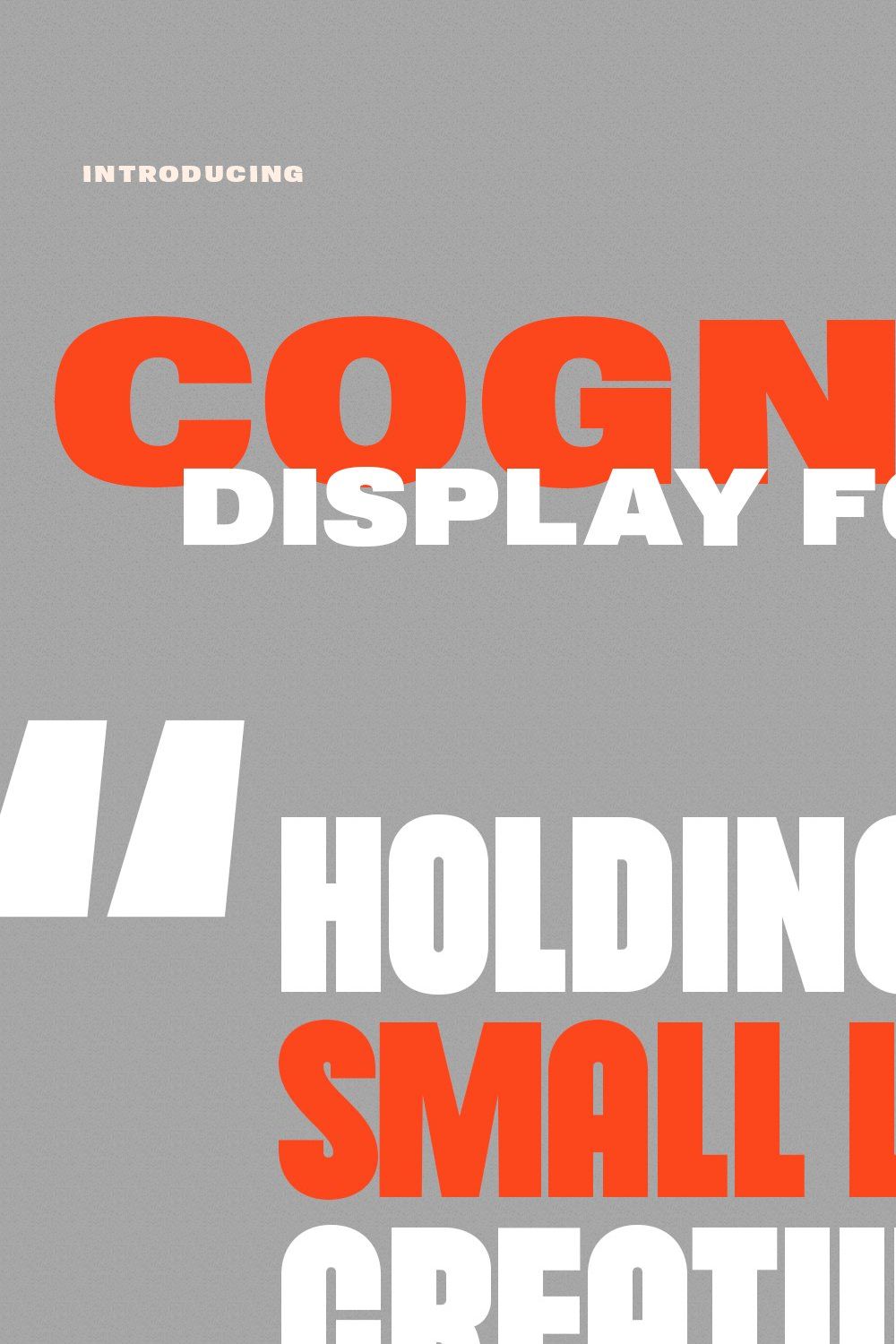 Cogney Sans Serif Display Font pinterest preview image.