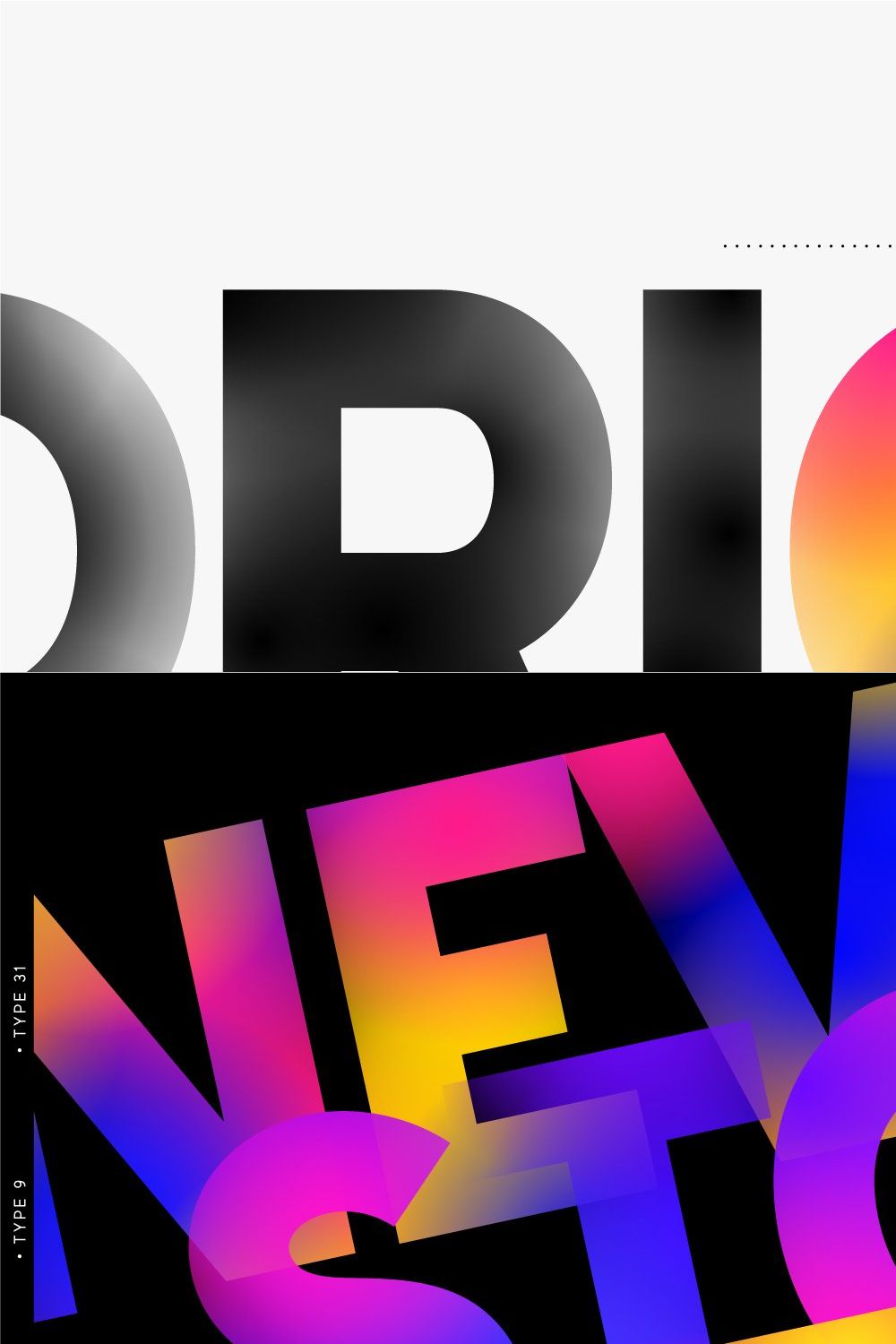 Colarino. Multicolor SVG-OTF fonts pinterest preview image.