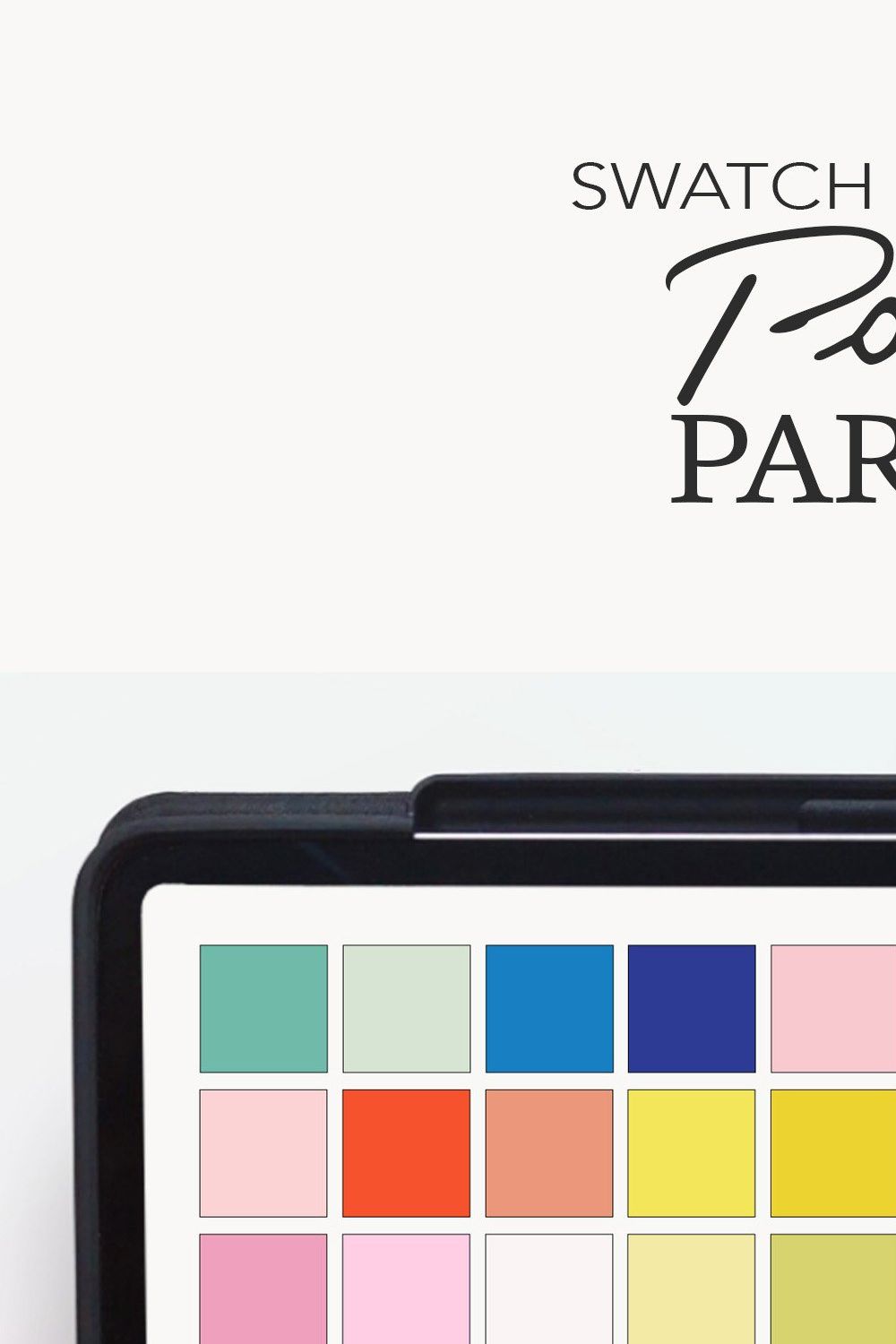 Color Palette Procreate PSD Swatches pinterest preview image.