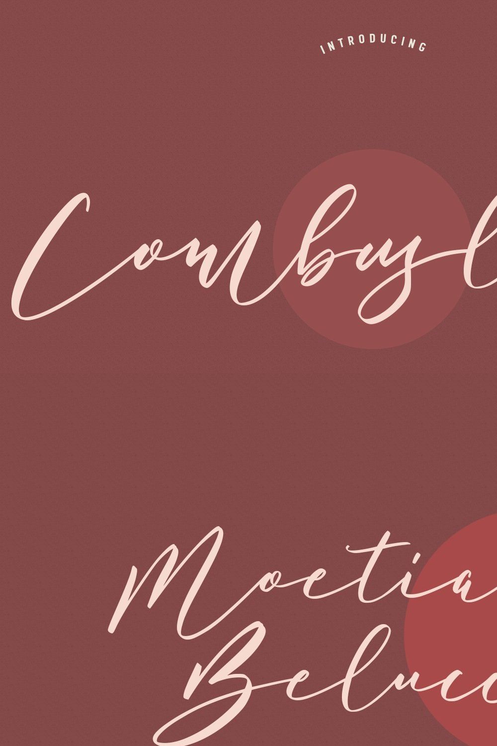 Combuslane Script Font pinterest preview image.