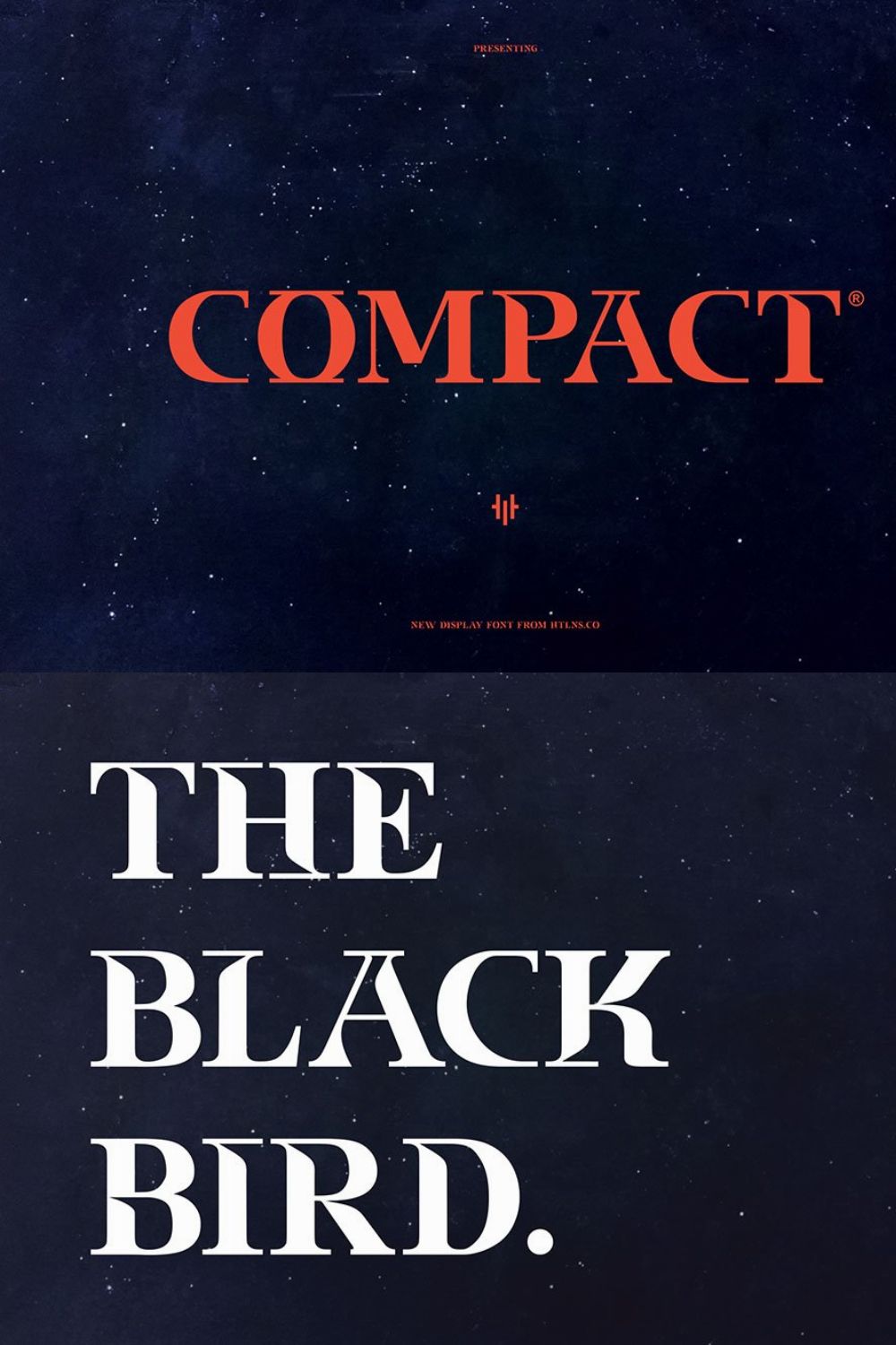 Compact typeface pinterest preview image.
