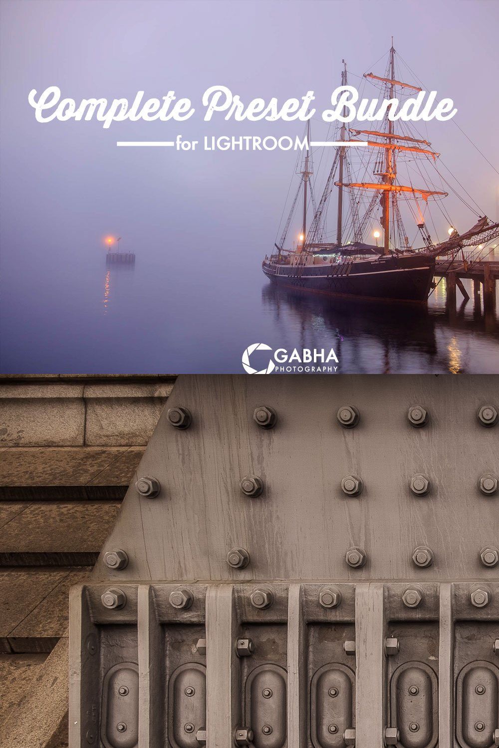 Complete Preset Bundle for Lightroom pinterest preview image.