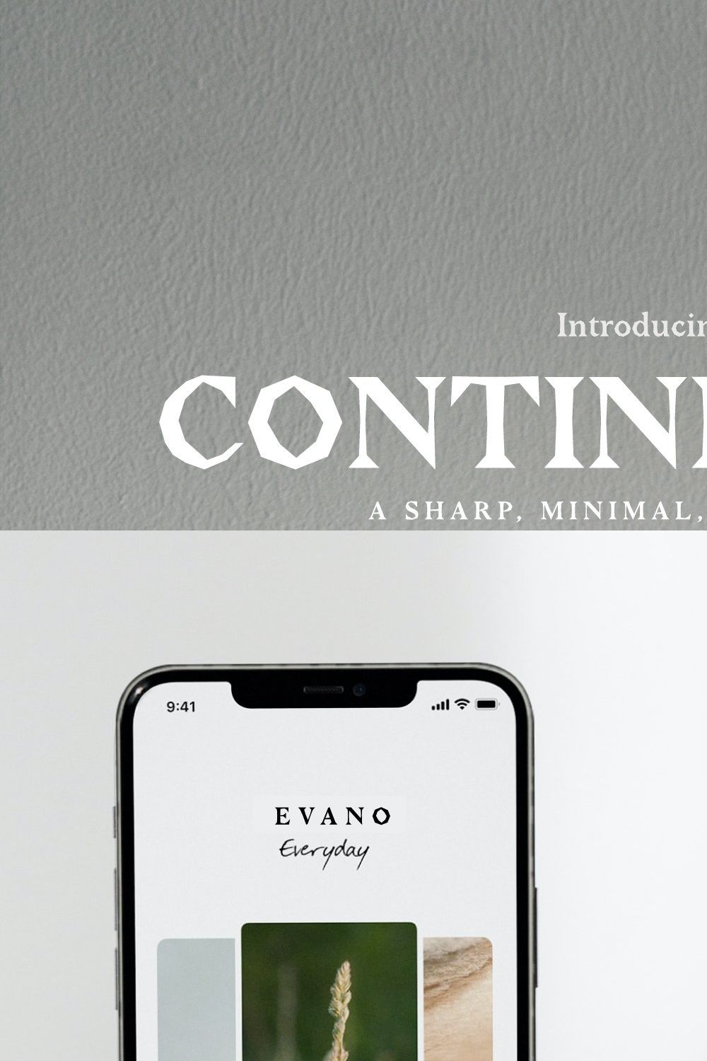 Continental - Sharp Serif pinterest preview image.