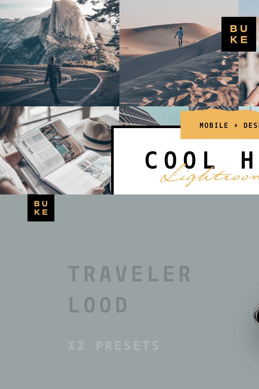 Cool Travel Lightroom Presets Set pinterest preview image.