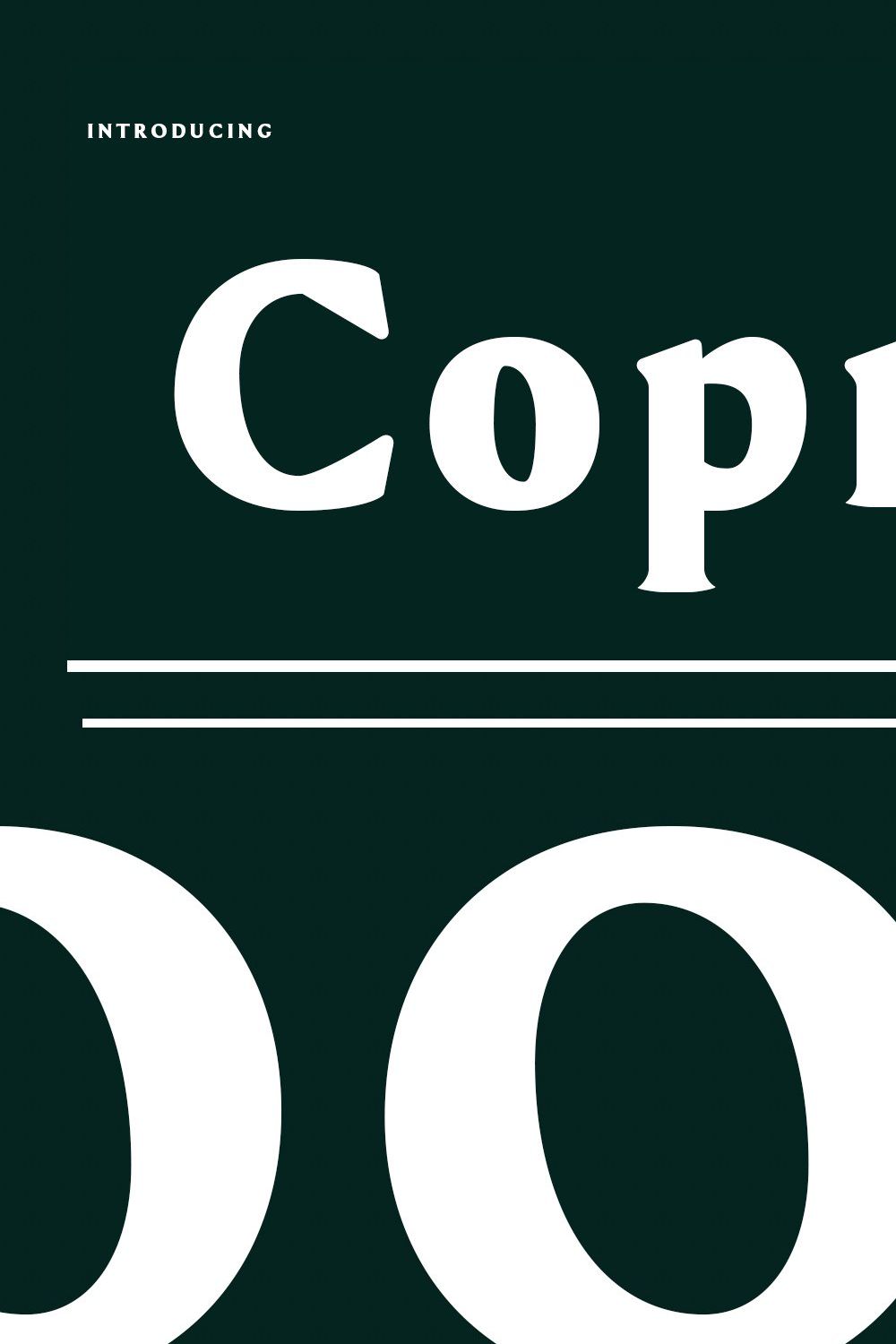Copra Serif Display Font pinterest preview image.