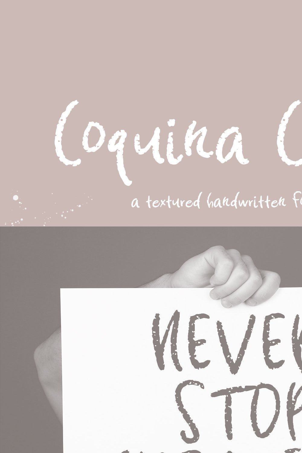 Coquina Clam Hand-lettered Font pinterest preview image.