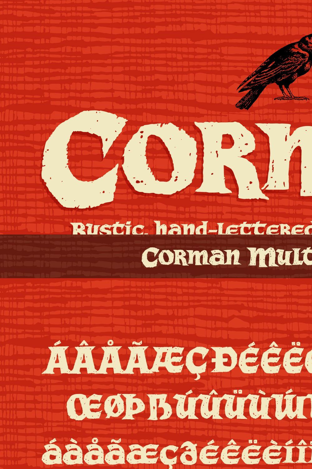 Corman Hand Drawn Celtic Font pinterest preview image.