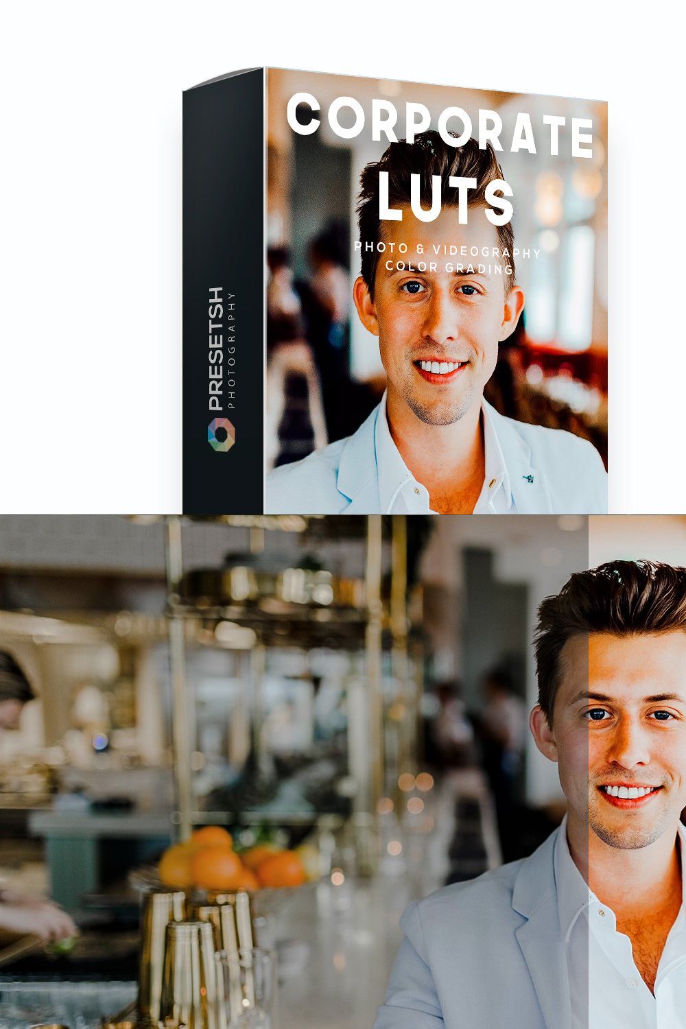 Corporate LUTs for Color Grading pinterest preview image.