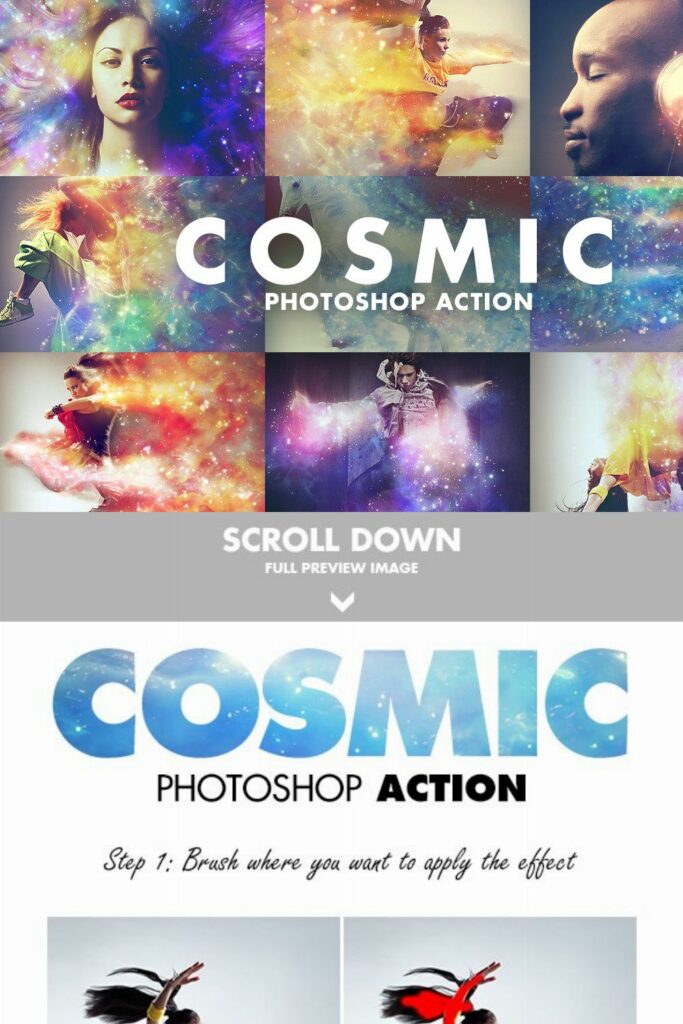 cosmic photoshop action download