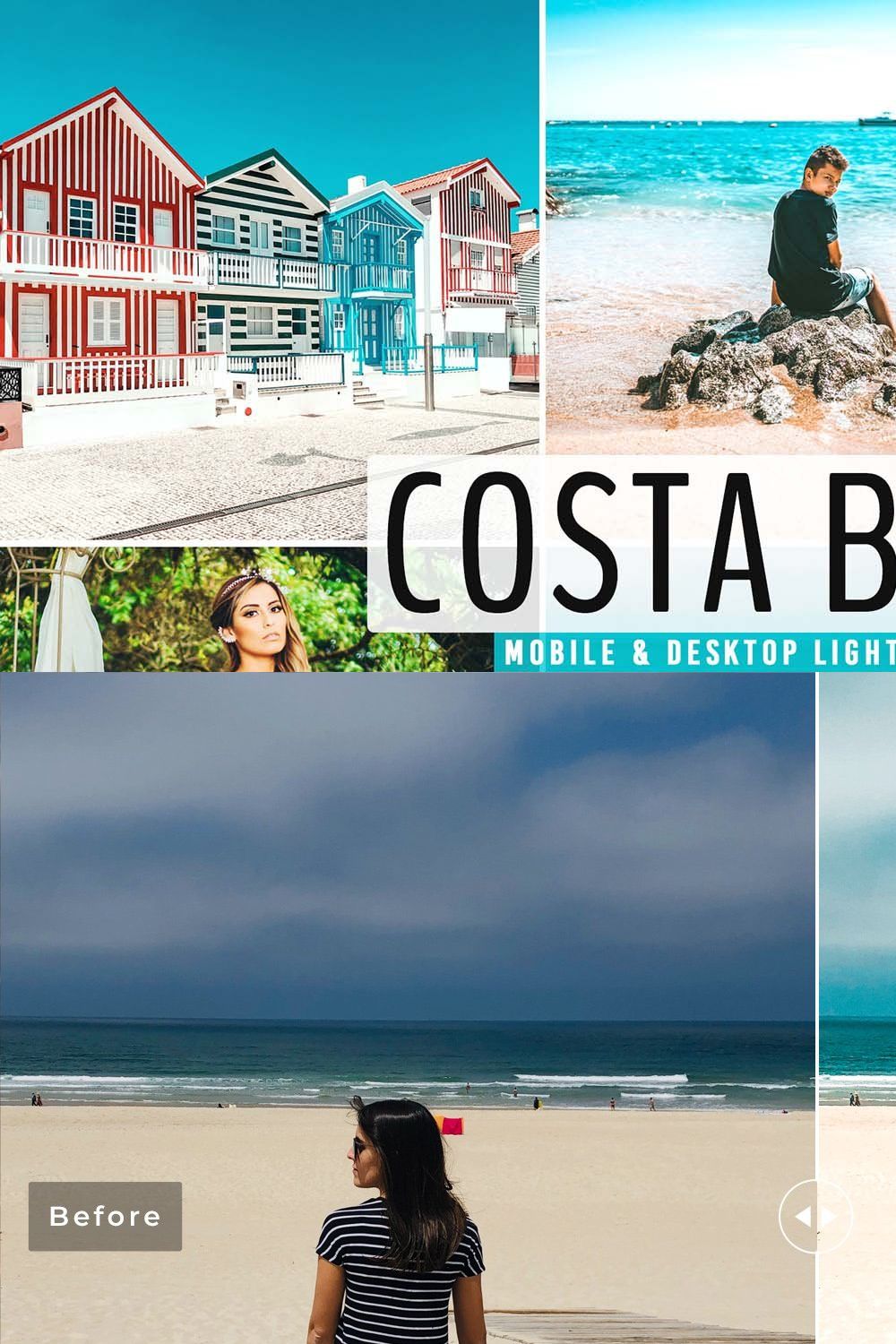 Costa Brava Pro Lightroom Presets pinterest preview image.
