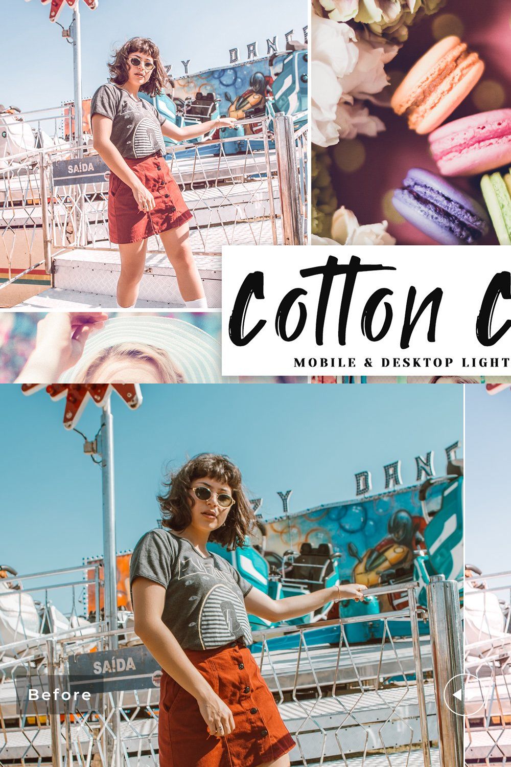 Cotton Candy Lightroom Presets Pack pinterest preview image.