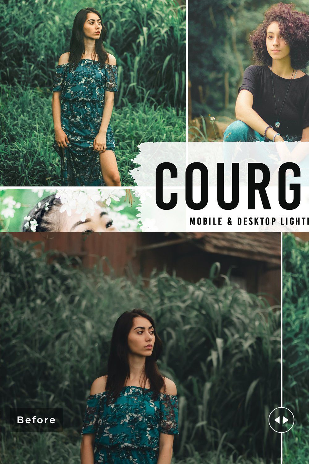 Courgette Pro Lightroom Presets pinterest preview image.