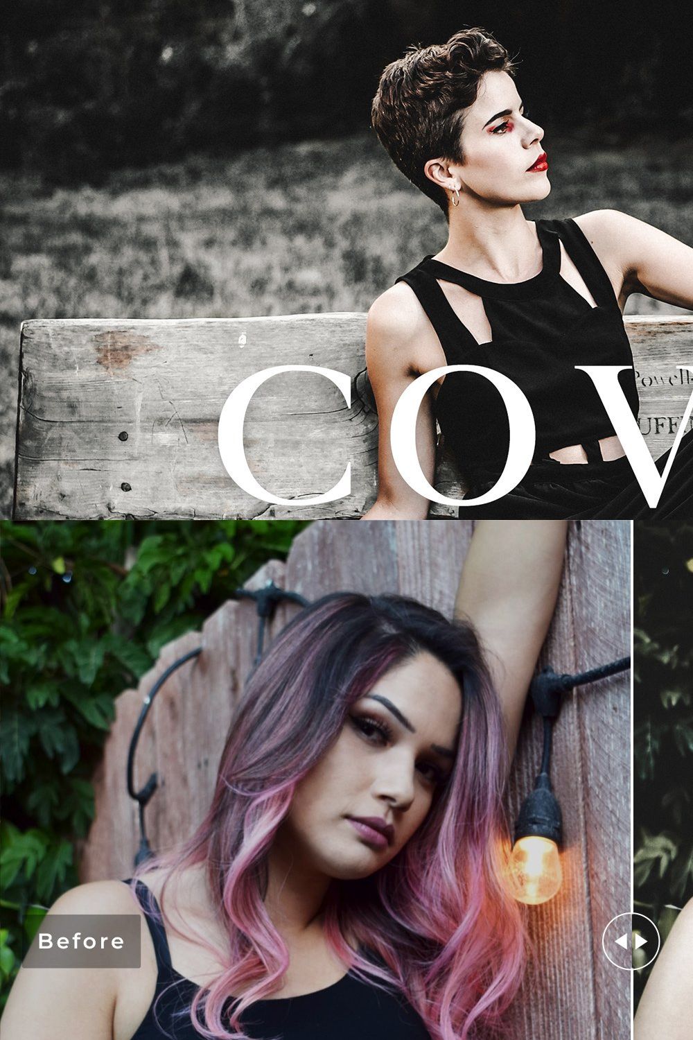 Coven Pro Lightroom Presets pinterest preview image.