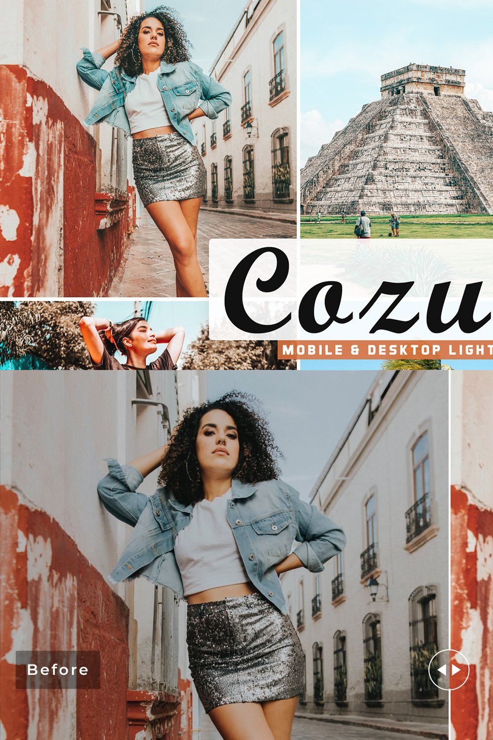 Cozumel Pro Lightroom Presets pinterest preview image.