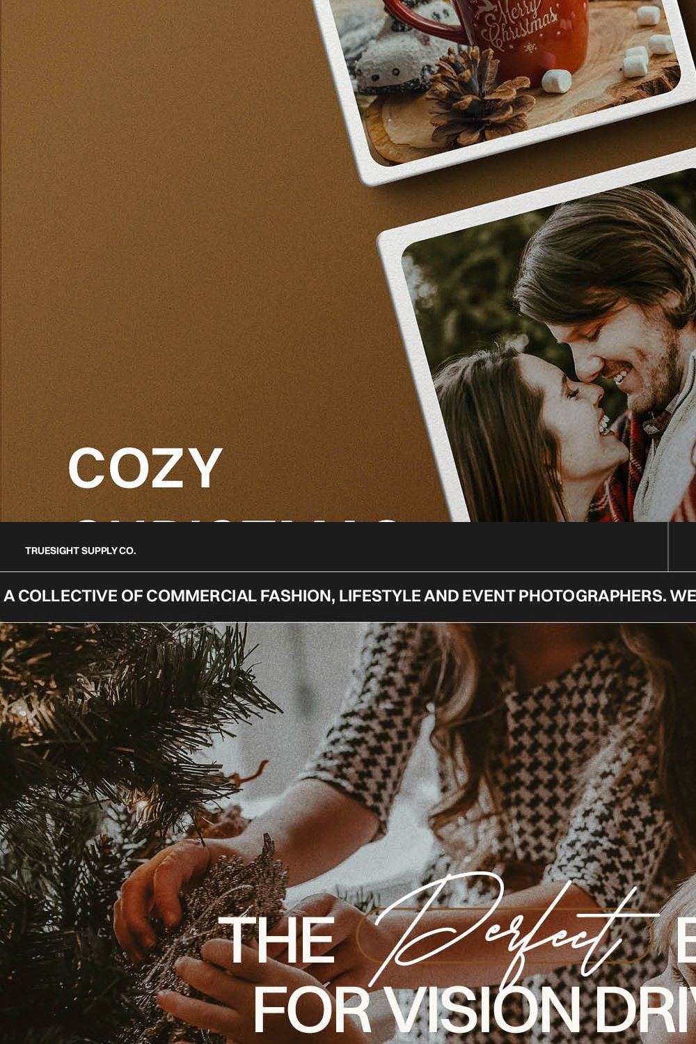 Cozy Christmas - Lightroom Presets pinterest preview image.