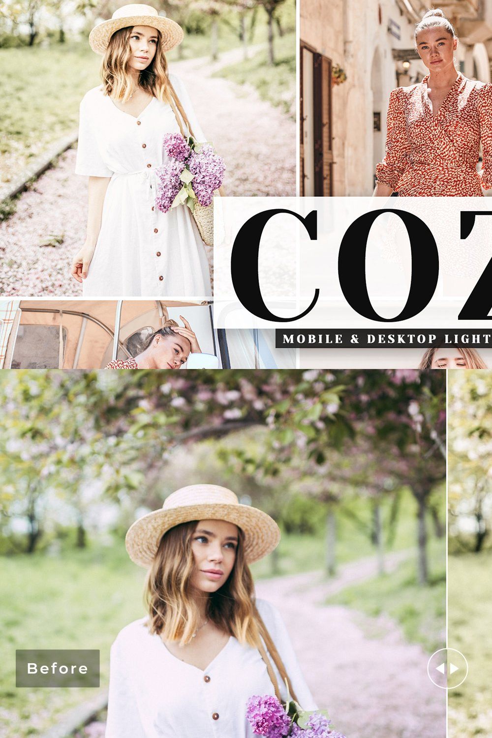 Cozy Pro Lightroom Presets pinterest preview image.