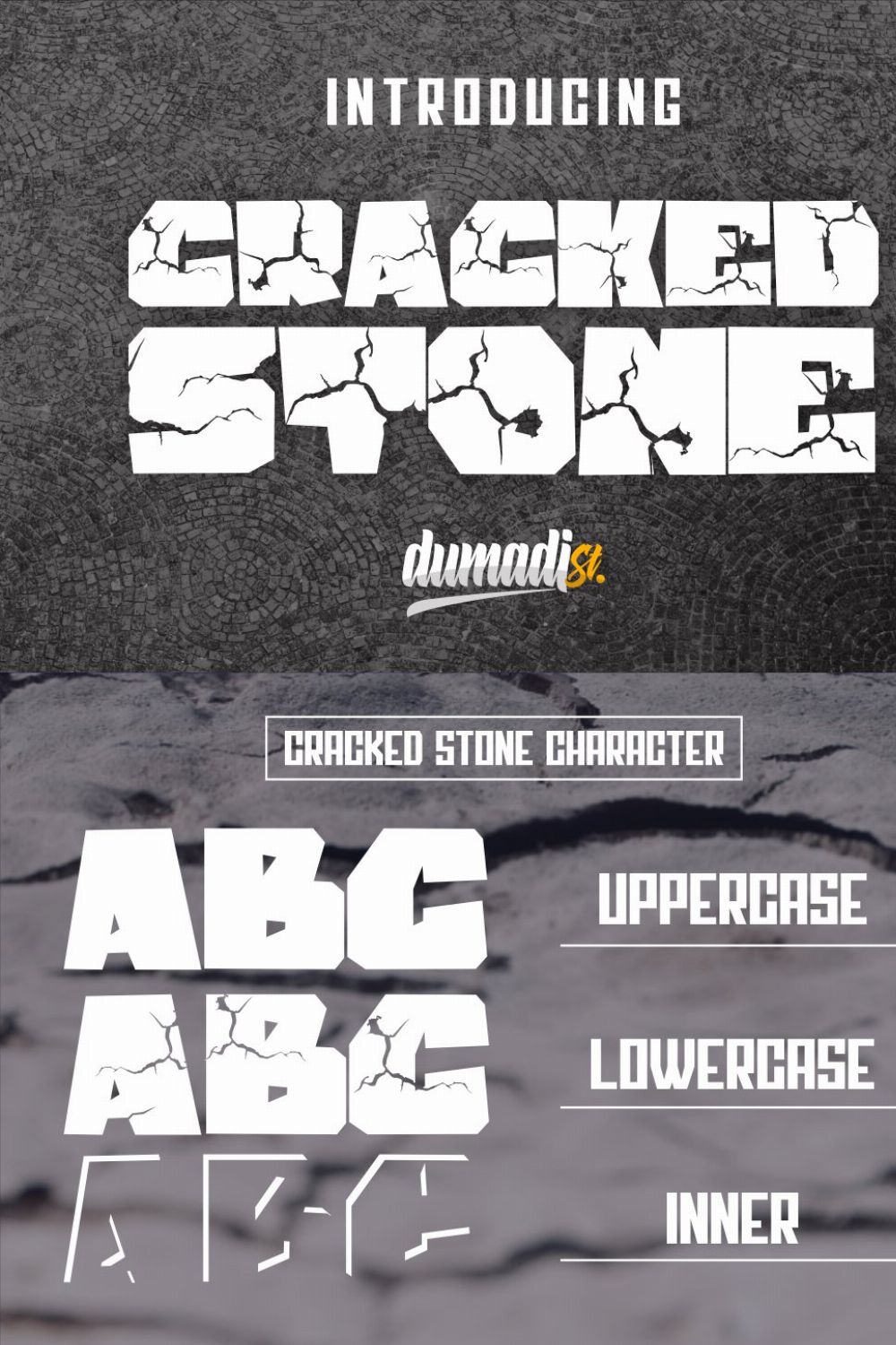 Cracked Stone pinterest preview image.