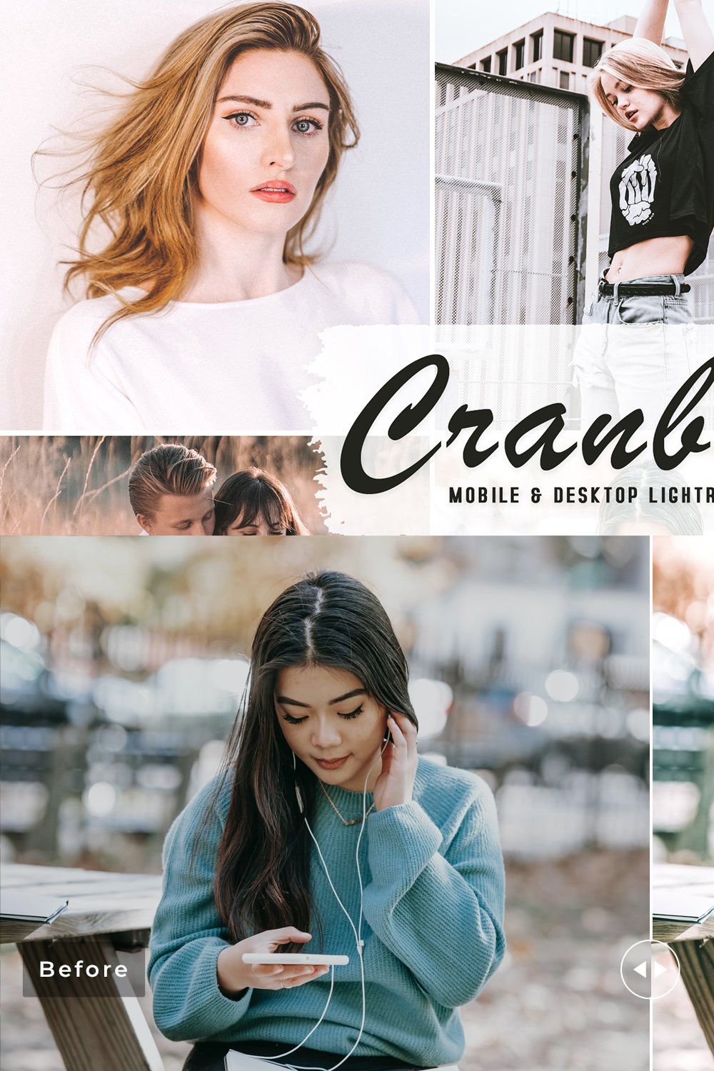 Cranberry Pro Lightroom Presets pinterest preview image.