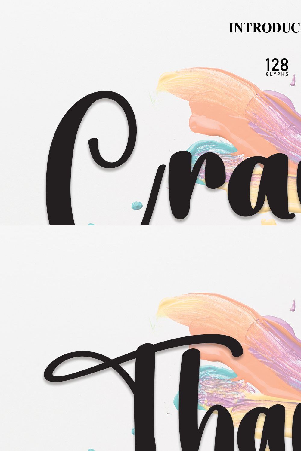 Crayon | Script Font pinterest preview image.