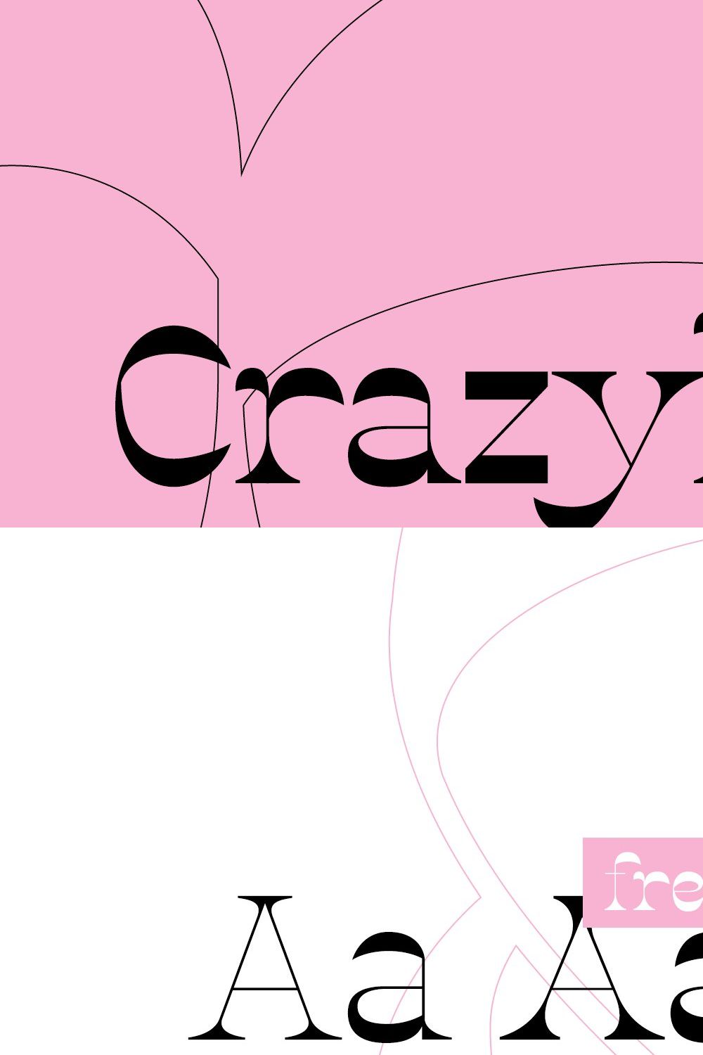 Crazyhead Display Font Family pinterest preview image.