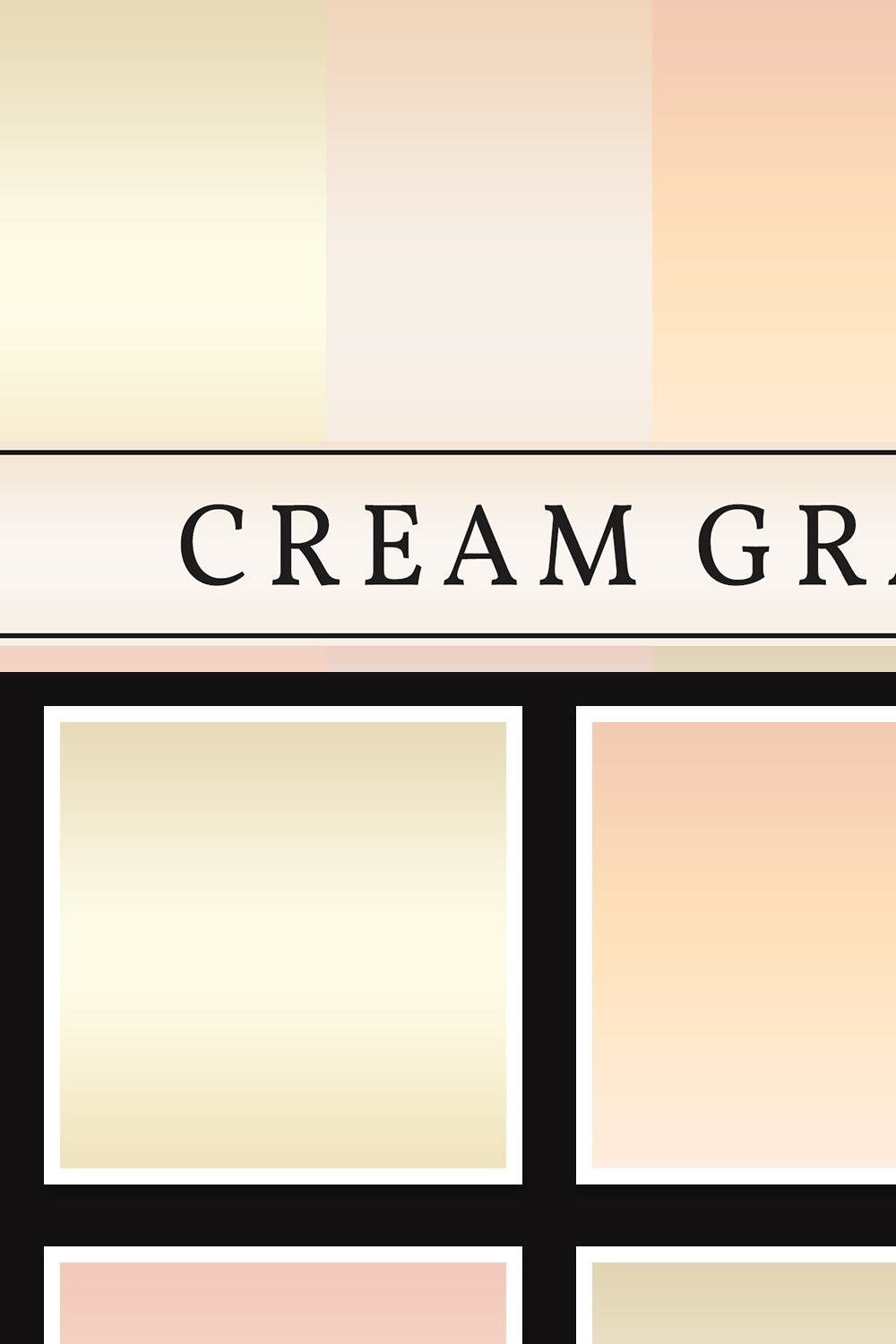 Cream Gradients pinterest preview image.