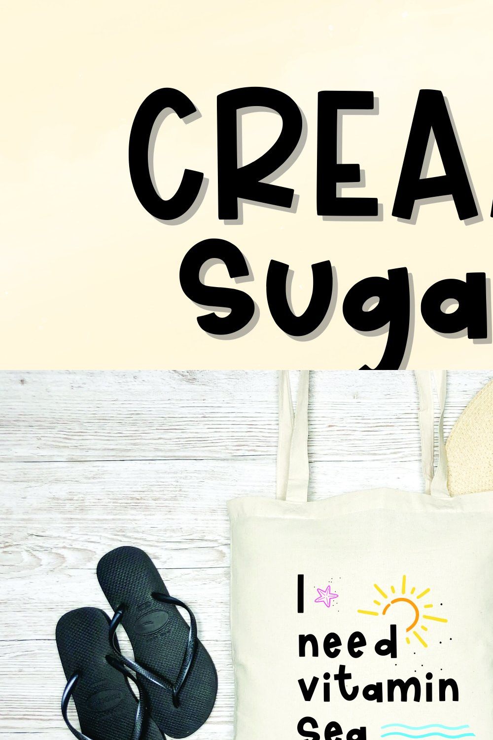 Cream Sugar pinterest preview image.