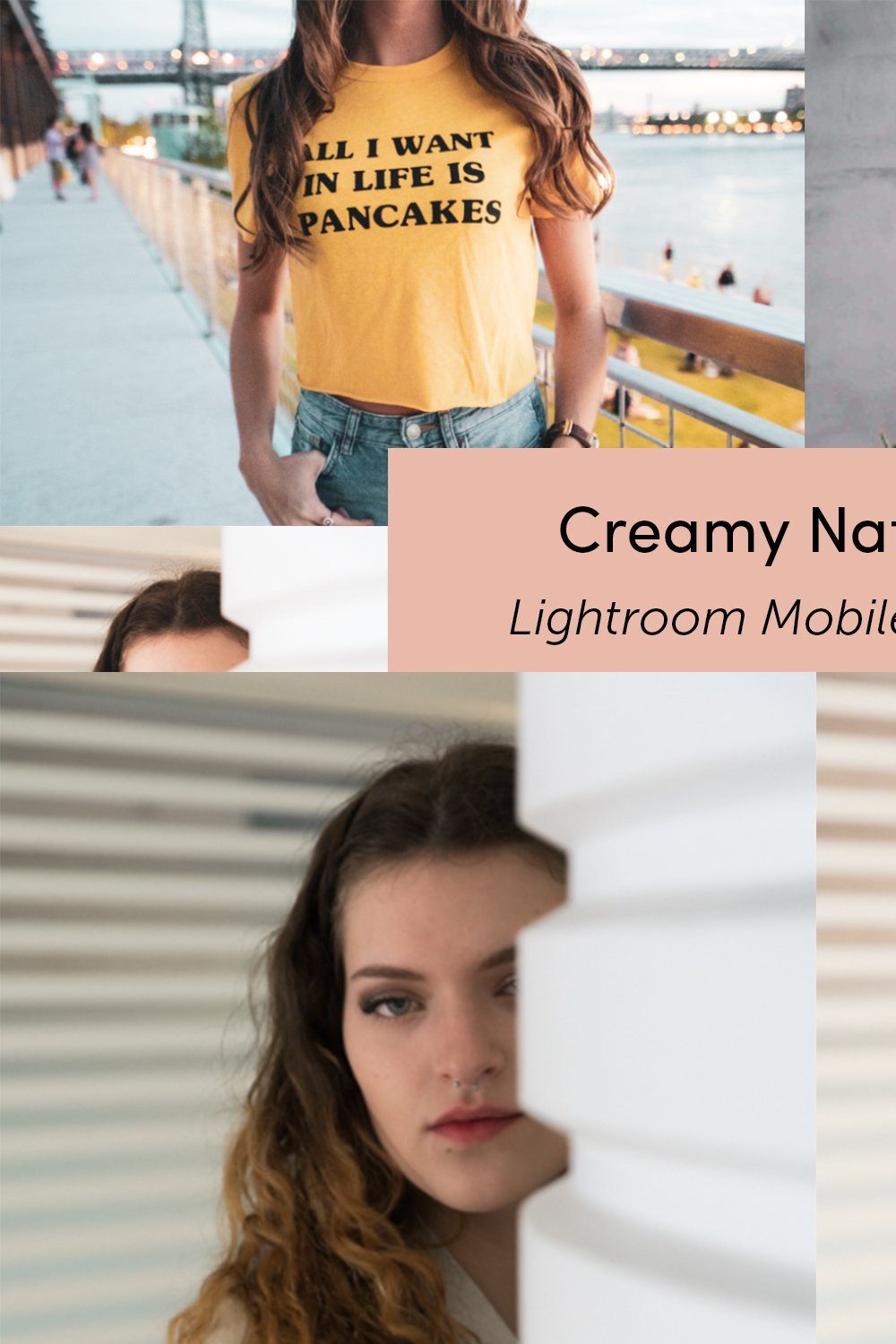 Creamy Lightroom Mobile Preset pinterest preview image.